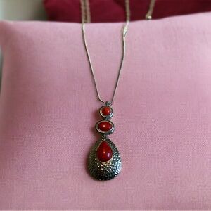 Very 70’s Mrs. Roper necklace, faux coral